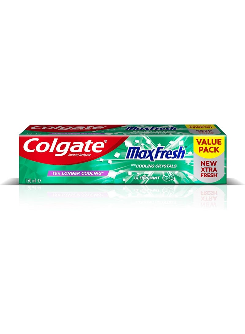Colgate Toothpaste Max Fresh Clean Mint 150ml - Image 1